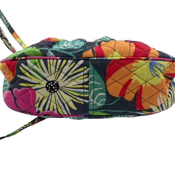 Vera Bradley Quilted Mini Crossbody Jazzy Bloom Tropical Travel Cruise OS - Picture 5 of 6